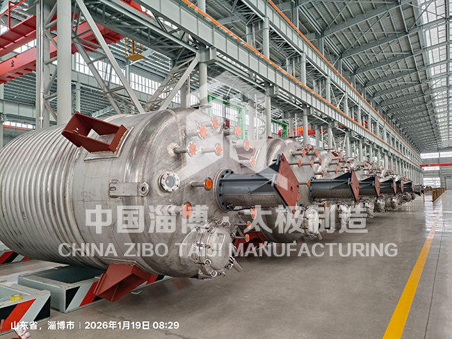 精工交付不延誤｜淄博太極10臺非標不銹鋼反應釜批量如期發貨